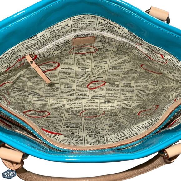KATE SPADE Brightpeace (Turquoise Blue) RUDY HENRY STREET SHOULDER BAG/Purse NEW - Picture 9 of 16